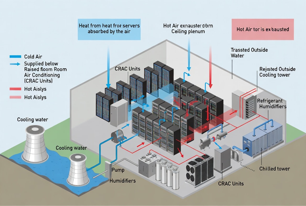 How Data Center Cooling Systems Work